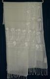 Winter Wear Shawl, White Winter Shawl Wrap #1406